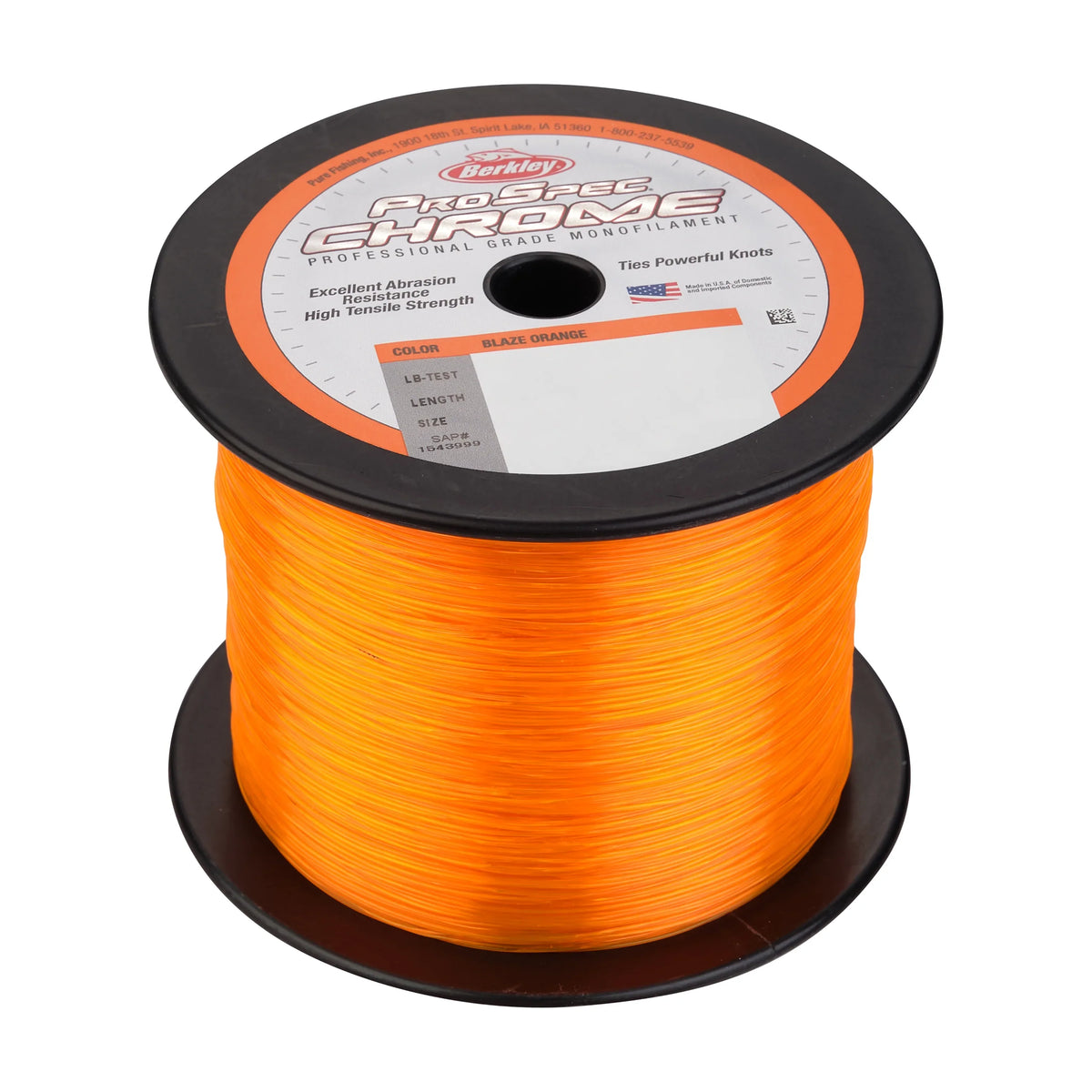 Berkley Prospec Chrome, Blaze Orange, 16Lb 7.2Kg Fishing Line