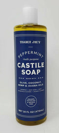 1) With Olive, Jojoba and 16 Multi-Purpose Joe's Oils Soap ml of Trader Castile oz/434 Hemp, Made (Pack fl Peppermint Coconut,