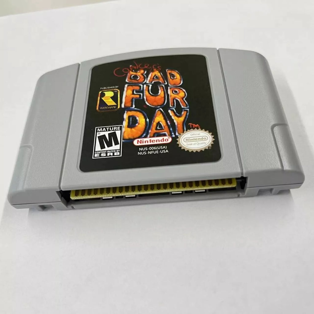 Conkers Bad Fur Day Video Game Card Nintendo N64 Fd-