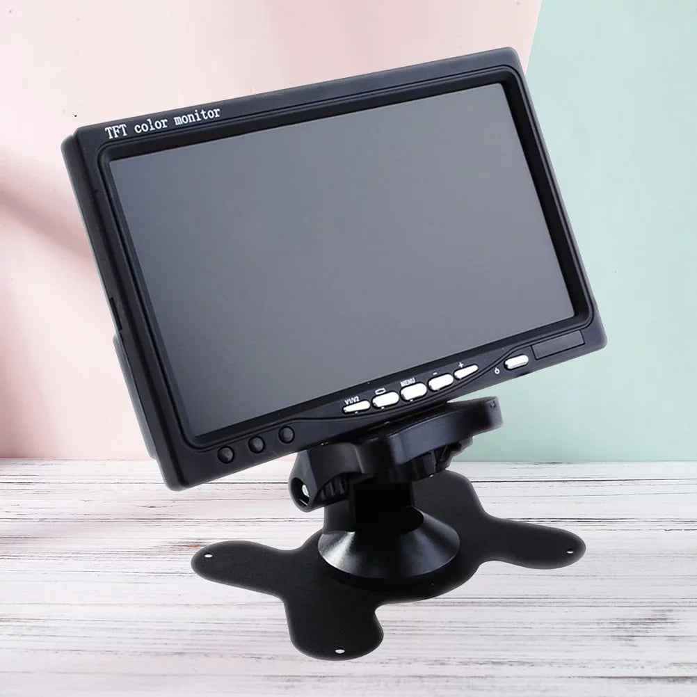 HD Car Camera Rear Mirror for Color View 7" Backup TFT LCD Serveillance Car (Black) Monitor Camera Reverse DVD Backlight