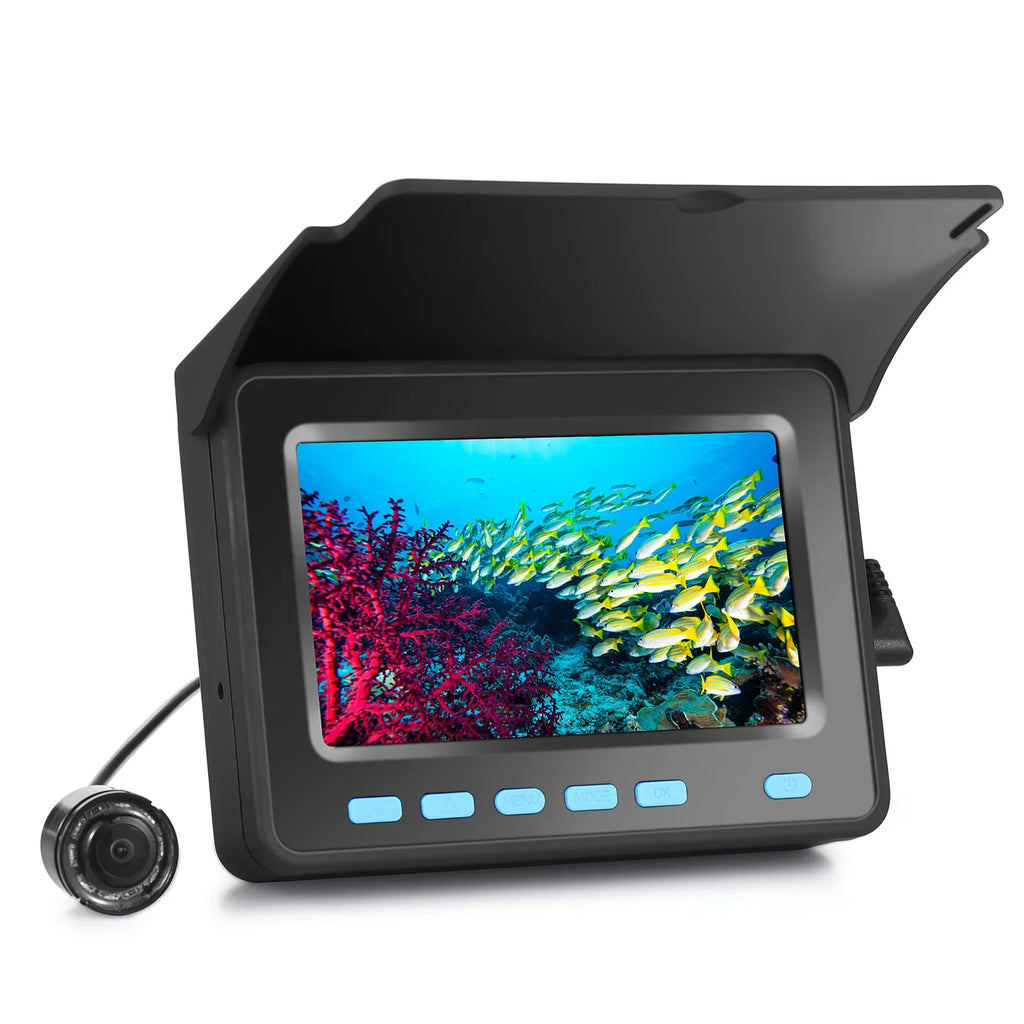 Underwater for 1200TVL IR Camera 8PCS LED Ice Camera 4.3'' LCD Finder Walmeck 20M/30M Fishing Fishing Night Vision Fish Boat