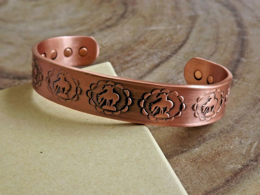 Copper Magnetic Bracelet Pure Copper Arthritis Pain Therapy Cuff End Of Trail