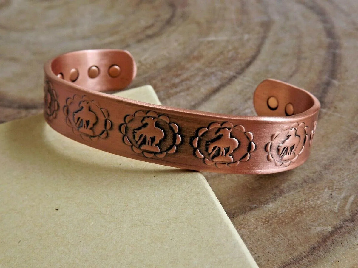 Copper Magnetic Bracelet Pure Copper Arthritis Pain Therapy Cuff End Of Trail