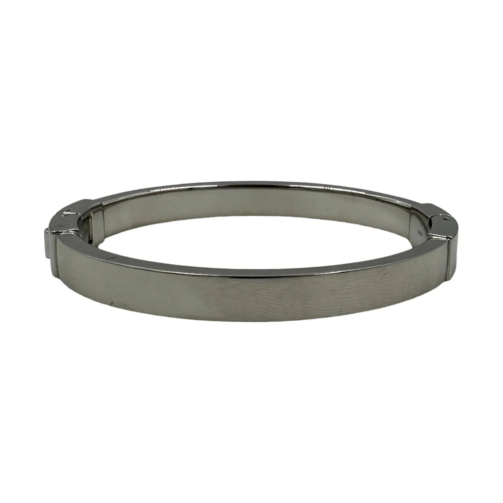 Michael Kors Silver-Tone Crystal Pave Astor Stud Bangle Bracelet - Mkj2746040