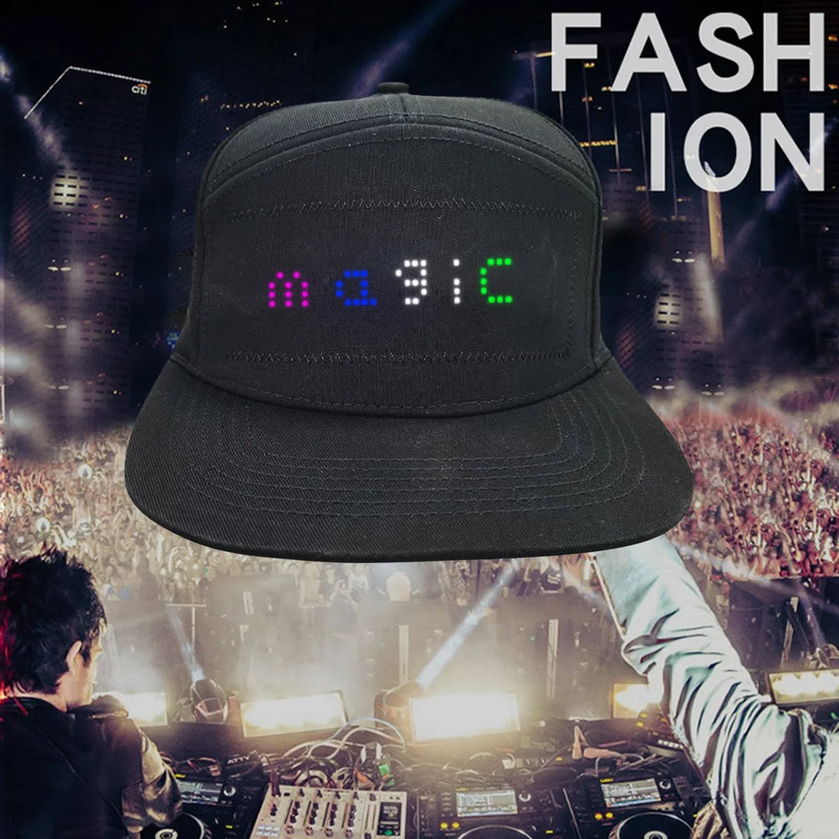 Hats Women's Hats Luminous Camping Ever Sunshade Hat Beach Hats Hat Editing Women Fedora Advertising Summer Women Ponytail Cowboy Hat Hat Tongue Happily Beach Bluetooth Color Display for after
