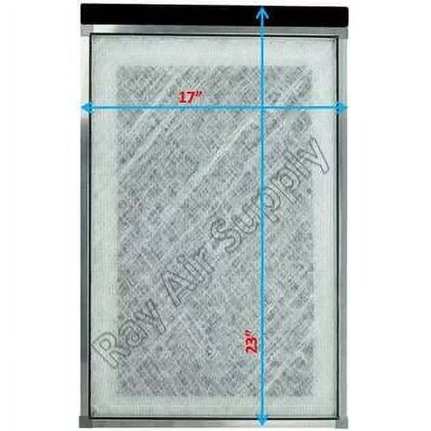 WHITE Air RAYAIR (3 Cleaner Guard Refills Replacement Pack) with SUPPLY MicroPower Compatible 17x23 Filter Pads 17x23