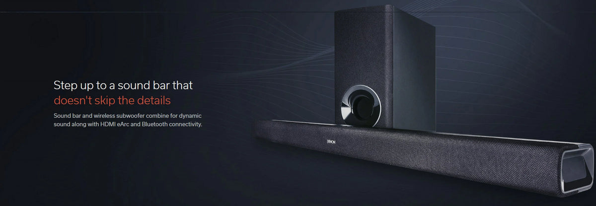Bar Protection Denon 1 Bluetooth with Sound DHT-S316 (2020) Additional and Year an Amber Subwoofer Extended