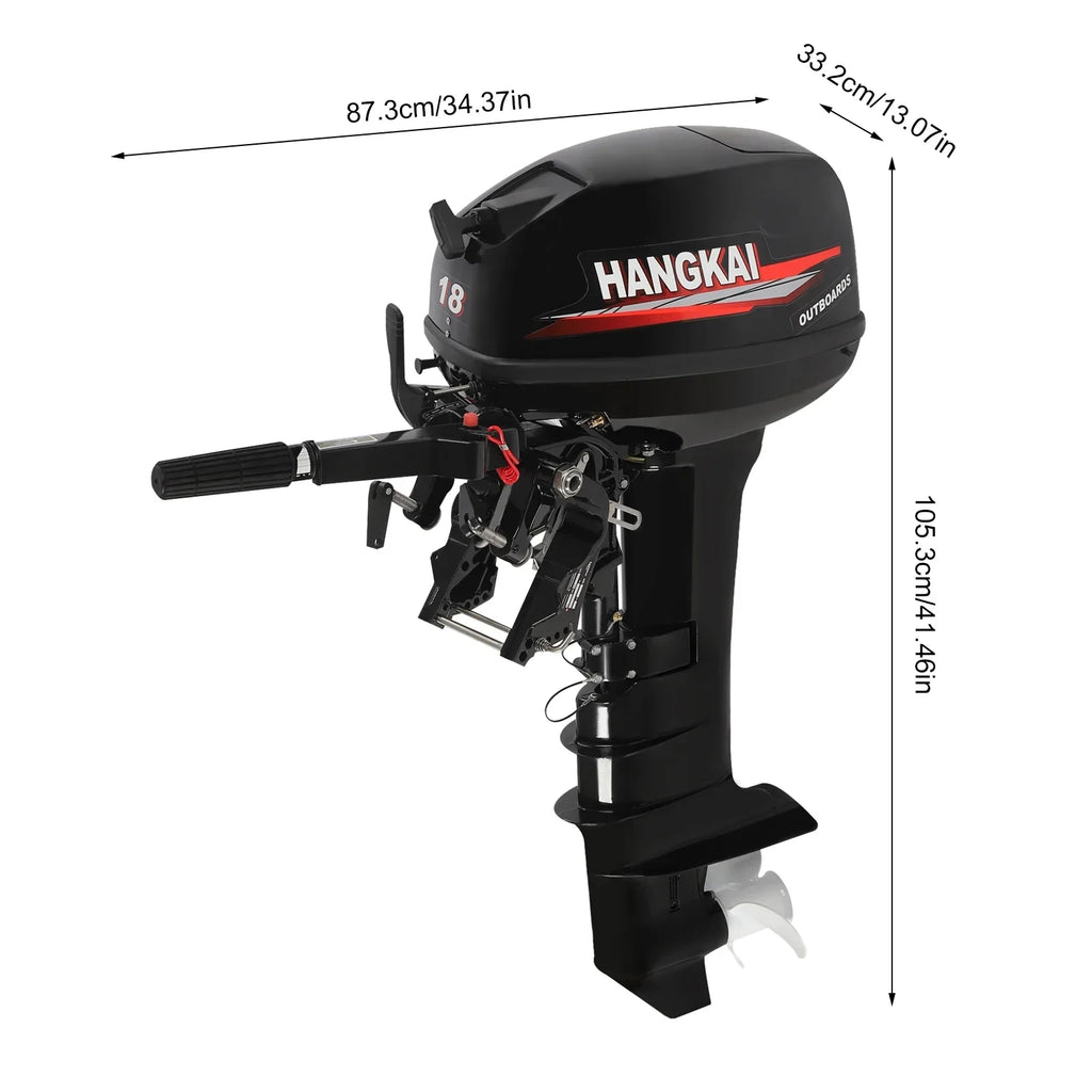 liquid Shaft HP System w/CDI 2 Boat Long Cooling 18 Aluminum Stroke Alloy Outboard Motor, Fishing Engine 246cc Wuzstar Motor Boat