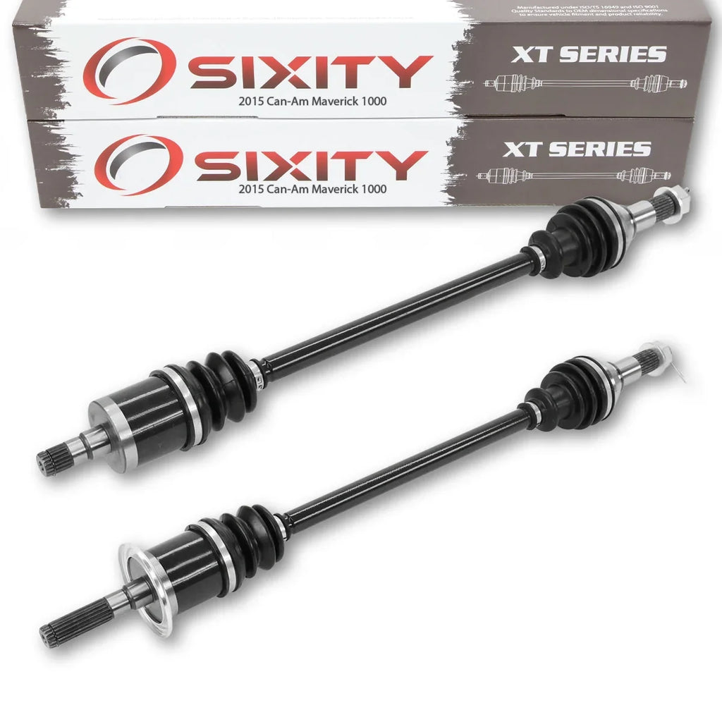 2 Pc Sixity Xt Front Left Right Axle Compatible With Can-Am Maverick 1000 2015 - Max 1000 Xds Dps 4X4