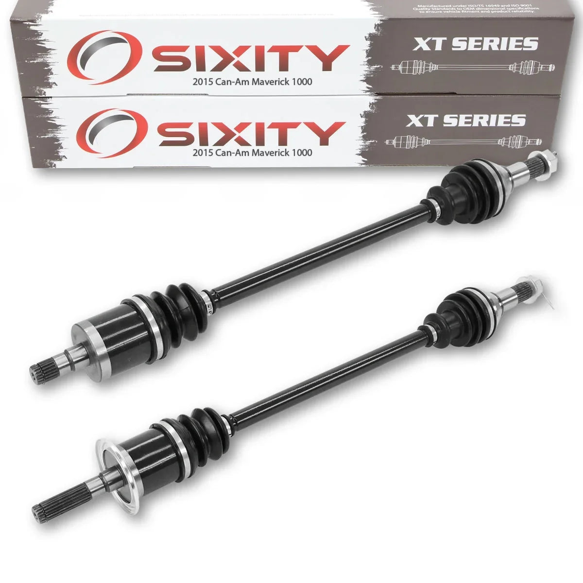 2 Pc Sixity Xt Front Left Right Axle Compatible With Can-Am Maverick 1000 2015 - Max 1000 Xds Dps 4X4