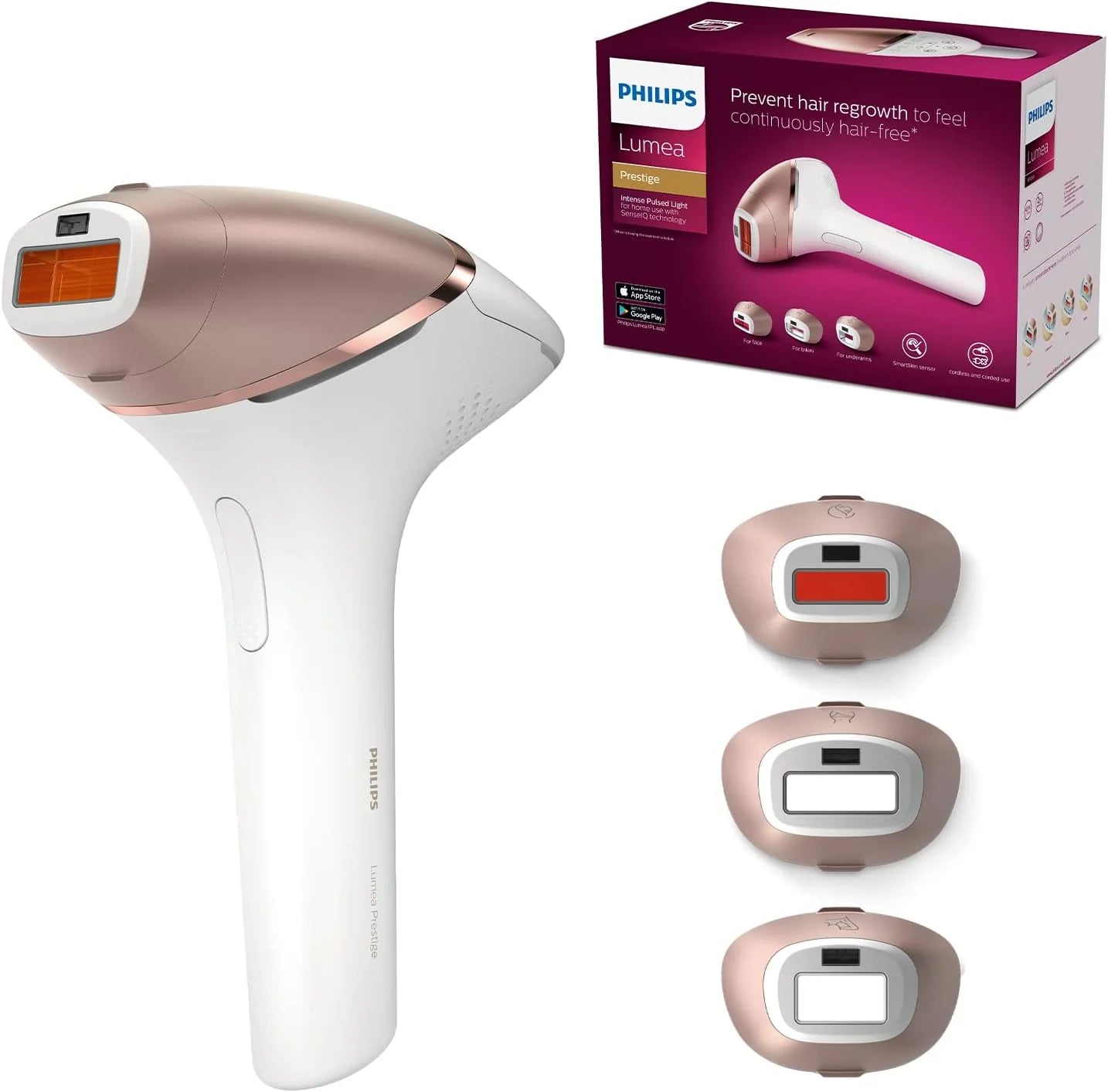 Philips Bri954 Lumea Prestige Ipl Urządzenie Do Depilacji, Biały, 1 Sztuka