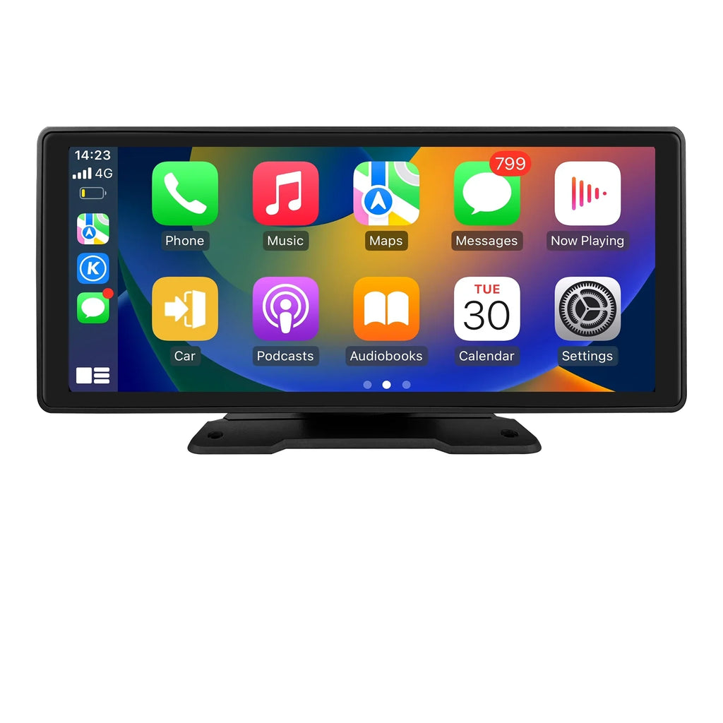 10.26" Touchscreen Apple Carplay Android Auto Fm Car Radio Stereo Head Unit 360° Adjustable Bluetooth Mirror Link Gps Navigation Player