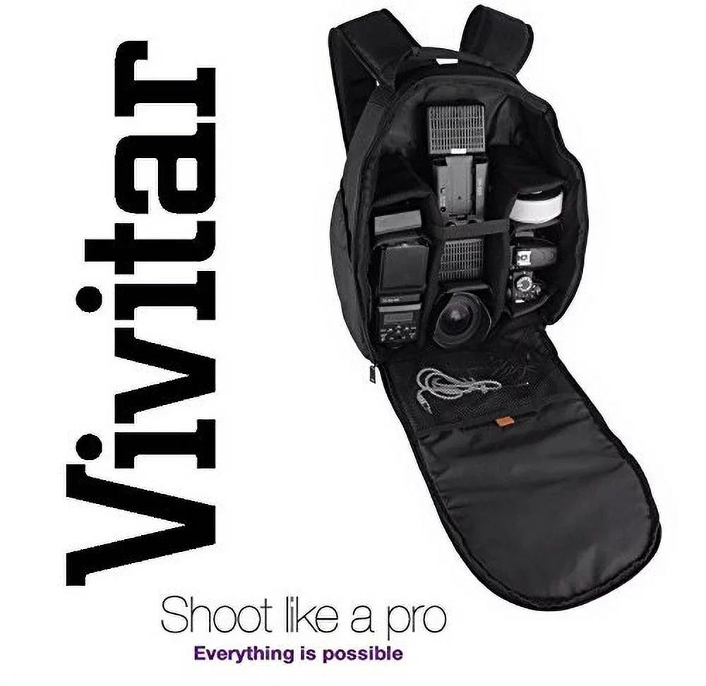 For D5600 Nikon Case D7500 Backpack Deluxe Bag Case Pro D500 Camera Vivitar