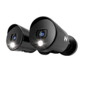 Add On Wired 1080P Deterrence Cameras - 2 Pack - Black