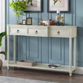Table Drawers OLD WF189574AAK) Projecting Shelf and SKU: Table with Console Sofa Long Entryway Drawers (Antique with for White,