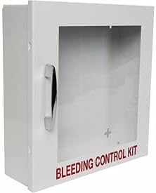Rescue Essentials Thin Metal EMS Bleeding Control Station Cabinet-Empty