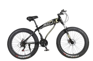 Bike Snow Grass MTB Fat Inch 4.0 21 and 26 Speed Shark Black Bike Tire Sand