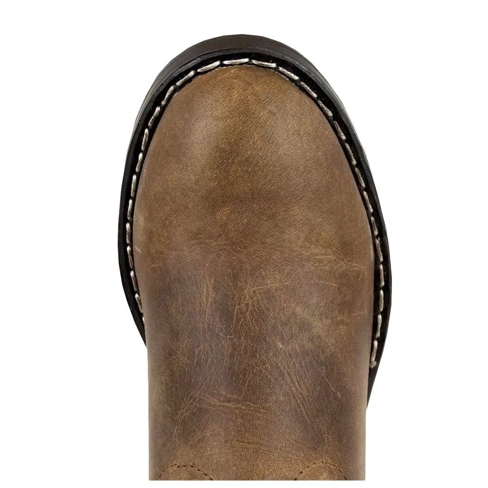 Oil dimension: Boots, (3036C-10.5R) Kids Color: Brown R MOUNTAIN SMOKY Western Width: BOOTS Roper 10.5, Distress,
