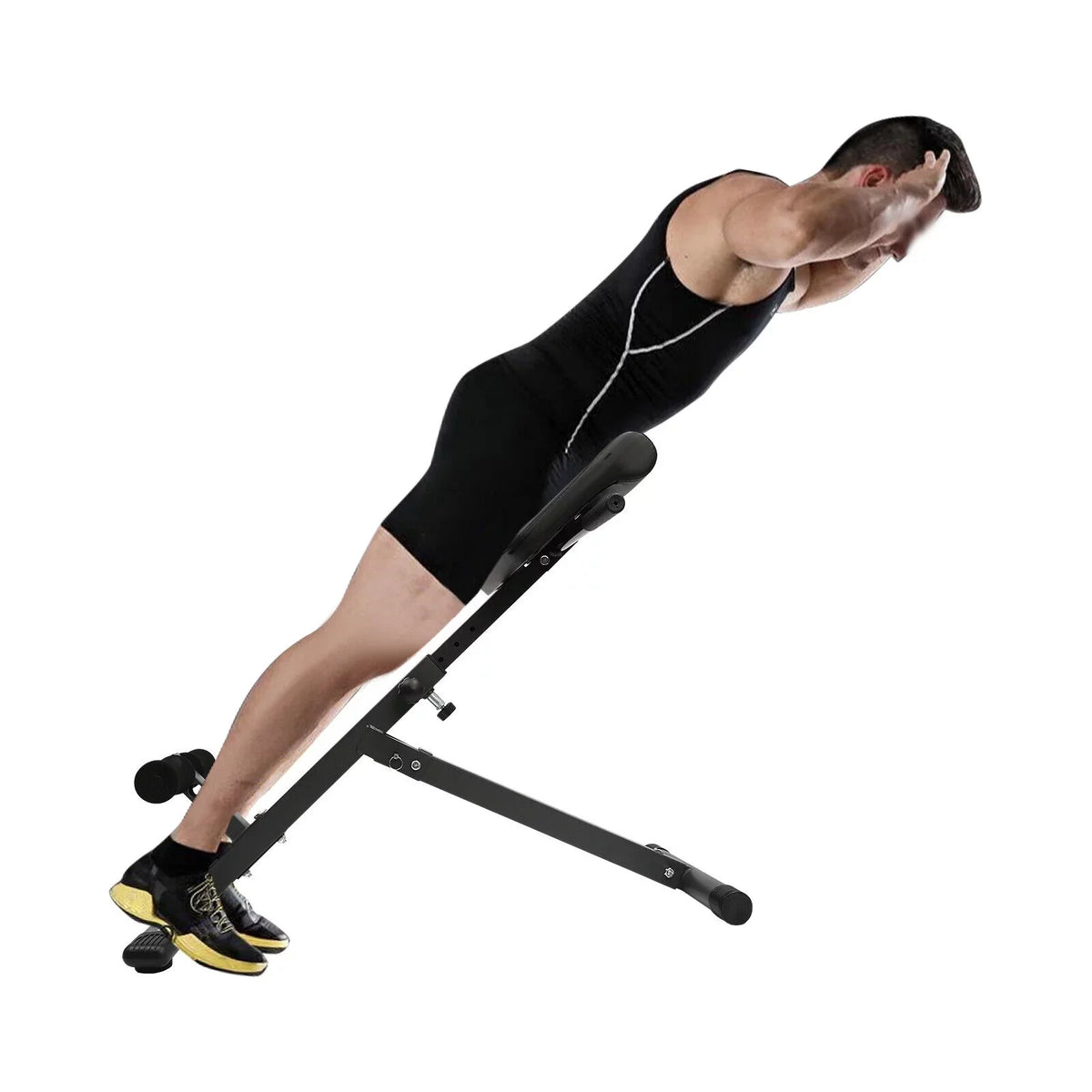 5-Level Bench Roman Home 330 Machine Adjustable Gym Chair up Sit Extension for lbs Black Workouts