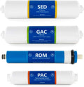 4 GDP RO Set Membrane 6 Filters Countertop Replacement Month 100 Carbon Set Connect Sediment Filter Filter Quick 1?4” Cartridges Osmosis Filters System Filter Reverse And