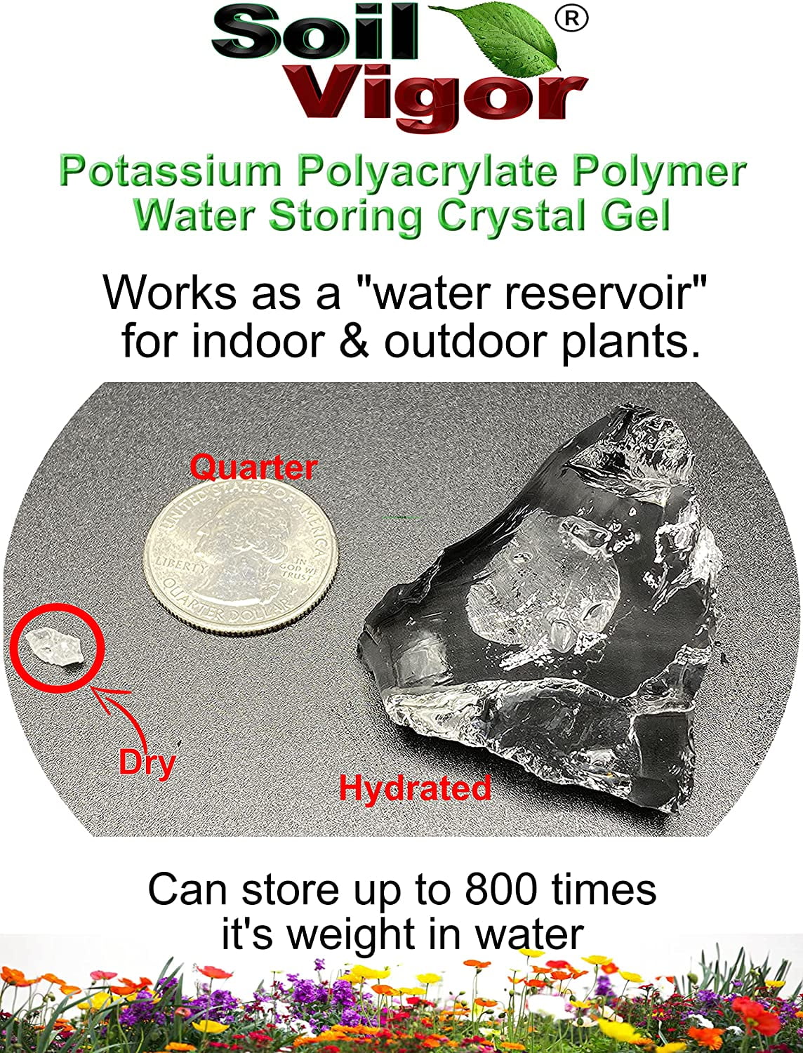 Potassium Polyacrylate Keep Moisture And Regulate The Ph Of Soil For Plant 45 Pounds