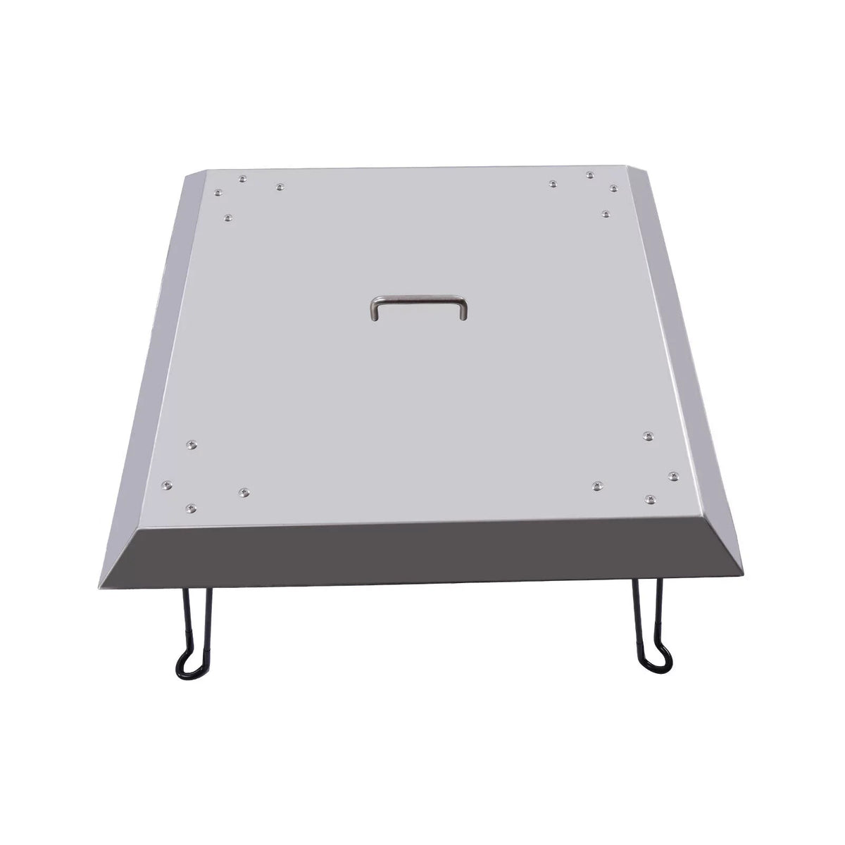 Heat with inch Outdoors 25*25 Deflector Stainless-Steel Pit Carrying Fire Handle