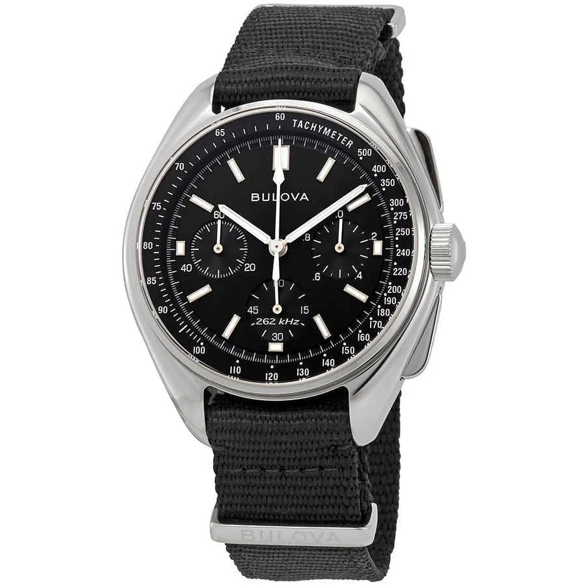 Bulova Special Edition Lunar Pilot Timer Black Dial Men'S Watch 96A225