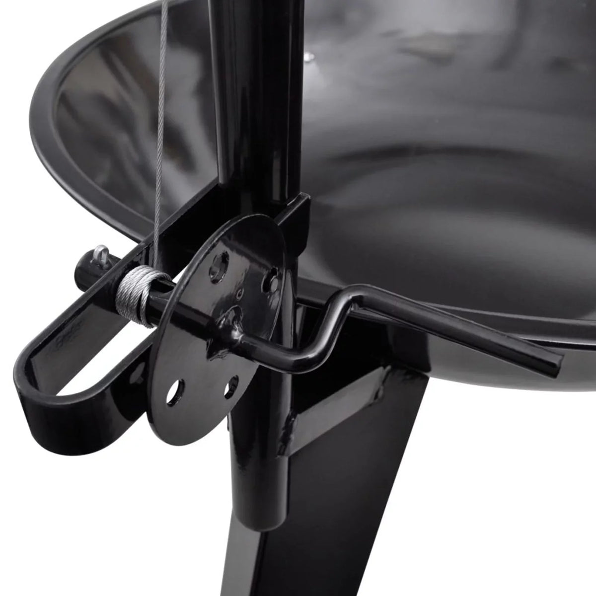 Stand Barbecue Garden, BBQ Dcenta (Diameter Hiking, Steel Party, x Cooking, Camping with Stand Smoking, x Picnic, Inches Hanging for H) 48.4 Patio Grilling, Grill Plate 28.3 Round Charcoal