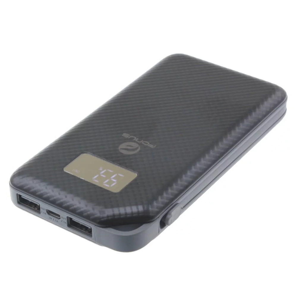 Charger 10000Mah Power Bank W Type-C Retractable Usb Cable O1D For Acer Liquid Jade Primo - Alcatel Pulsemix, Idol 5S 5 4S - Blackberry Key2, Motion, Keyone - Blu G9 Pro, Vivo 5 - Bold N1