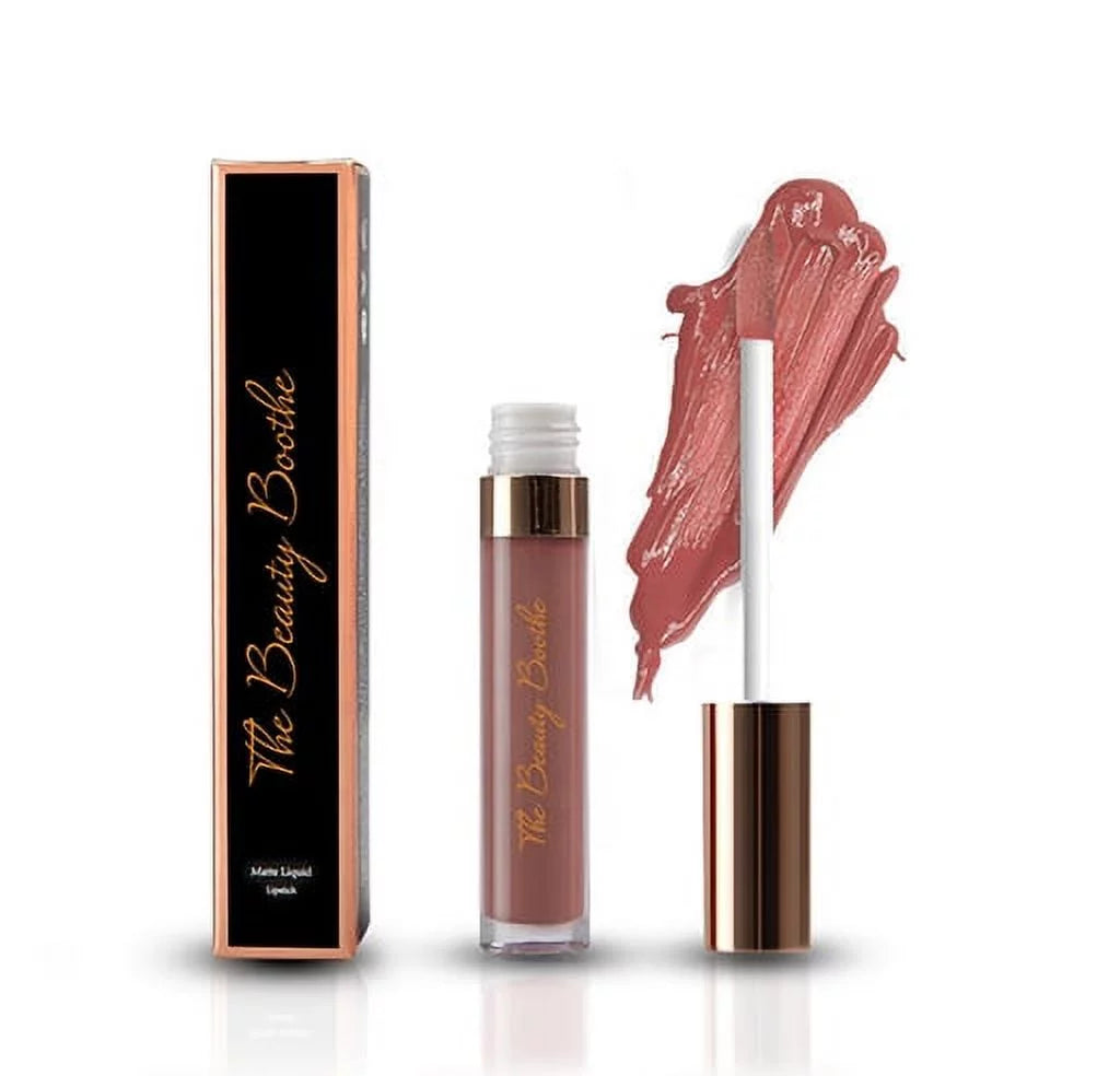 Natural Mauve Bare Long-Lasting Matte Lips/ -"Angel" Lipstick Nude-