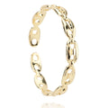 Vintage Havana Callie Mariner Link Bangle 18K Gold-Plated For Women