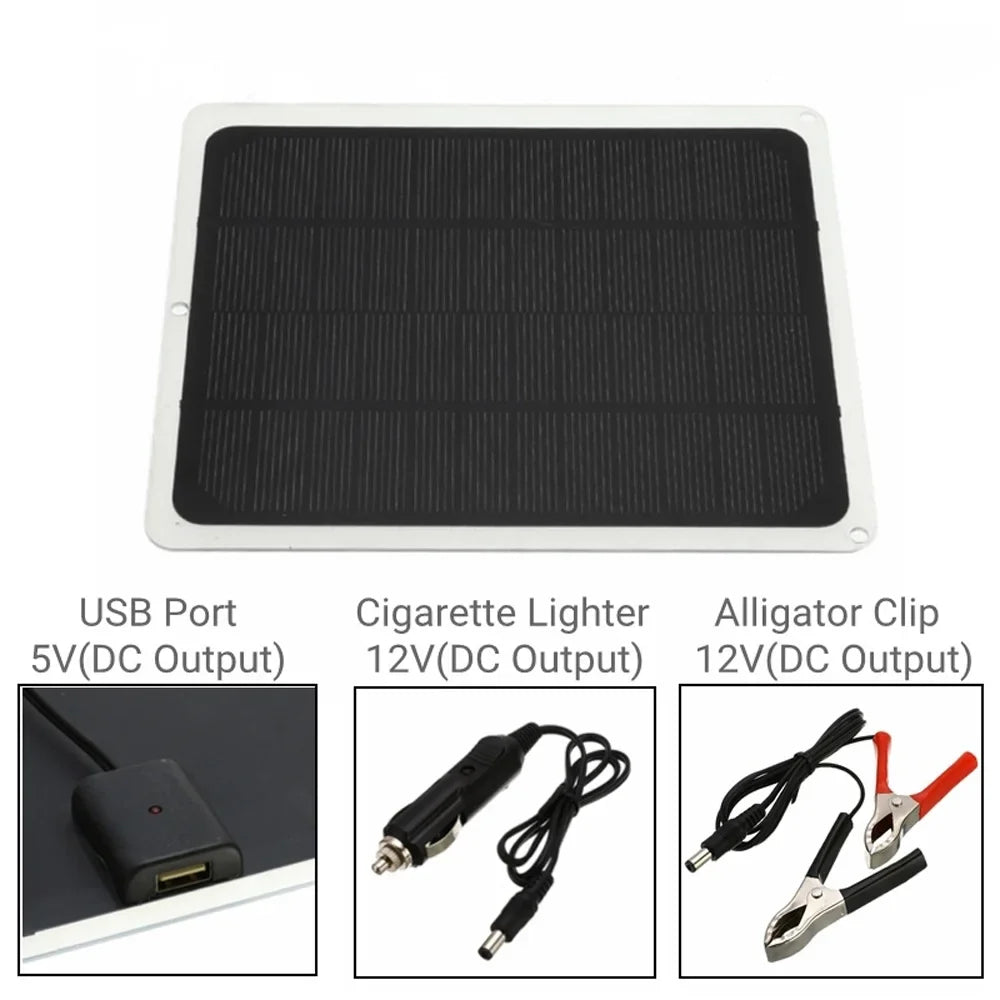 Anself Silicon 20W Hiking Solar Monocrystalline Charging Portable Panel for Device Camping