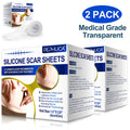 Scar Sheets,Reusable Scar Supply,Transparent Silicone Silicone 2 Pephuca 1.6inch - 6 x Months for and Pack Grade Removal,120inch Medical Breathable Roll Gel Tape Reusable
