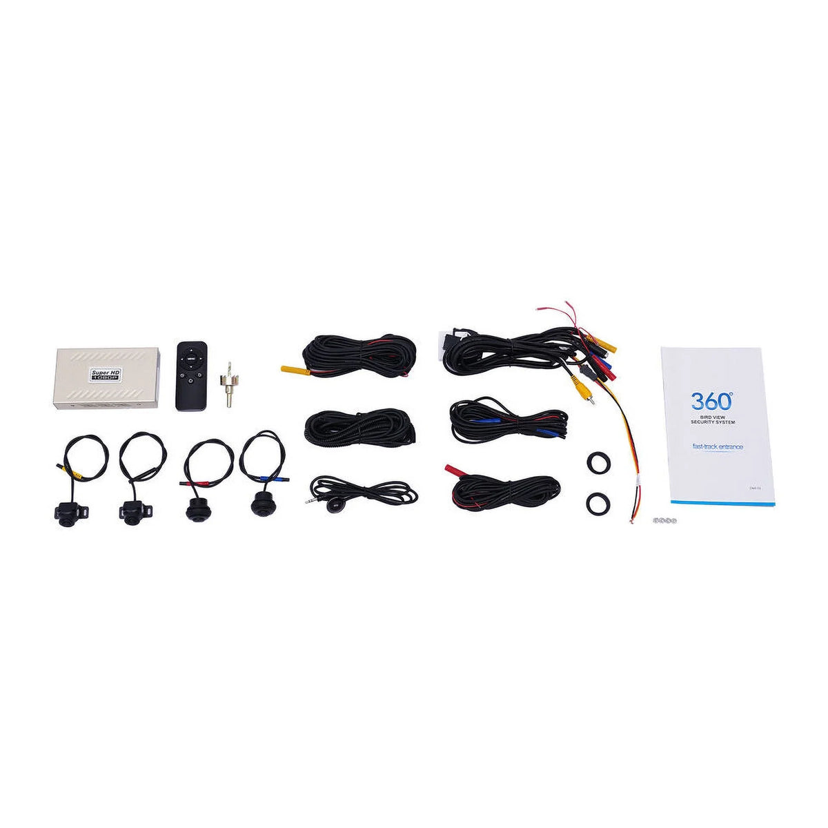 Yiyibyus 360° Bird View Panoramic System Hd 720P Car Dvr Recording Nightvision Kits Parking Monitoring