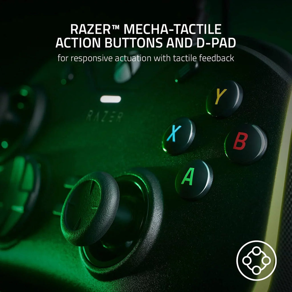 Razer - Wolverine V2 Wired Gaming Controller For Xbox Series X|S, Xbox One, Pc With Remappable Front-Facing Buttons - Black With Cleaning Electric Kit Bolt Axtion Bundle Like New