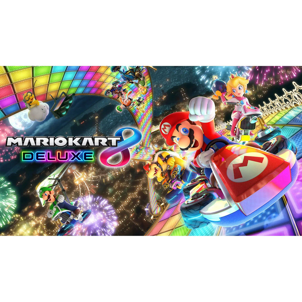 Full Months | Switch Kart Nintendo with Mario Switch 3 Mazepoly Deluxe Joy-Con Neon Download Accessories Console Bundle: Membership Blue/Red Online Nintendo | Game 8