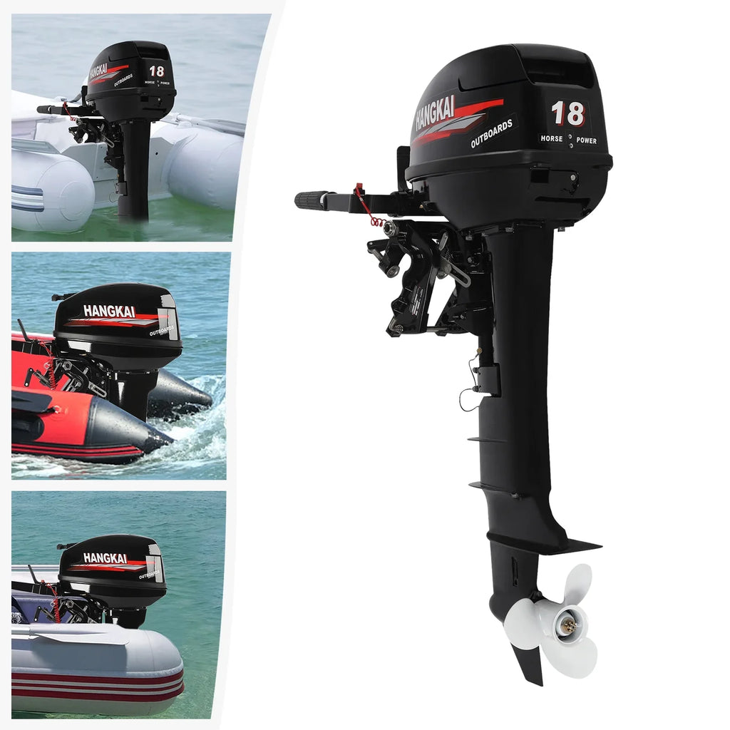 liquid Shaft HP System w/CDI 2 Boat Long Cooling 18 Aluminum Stroke Alloy Outboard Motor, Fishing Engine 246cc Wuzstar Motor Boat
