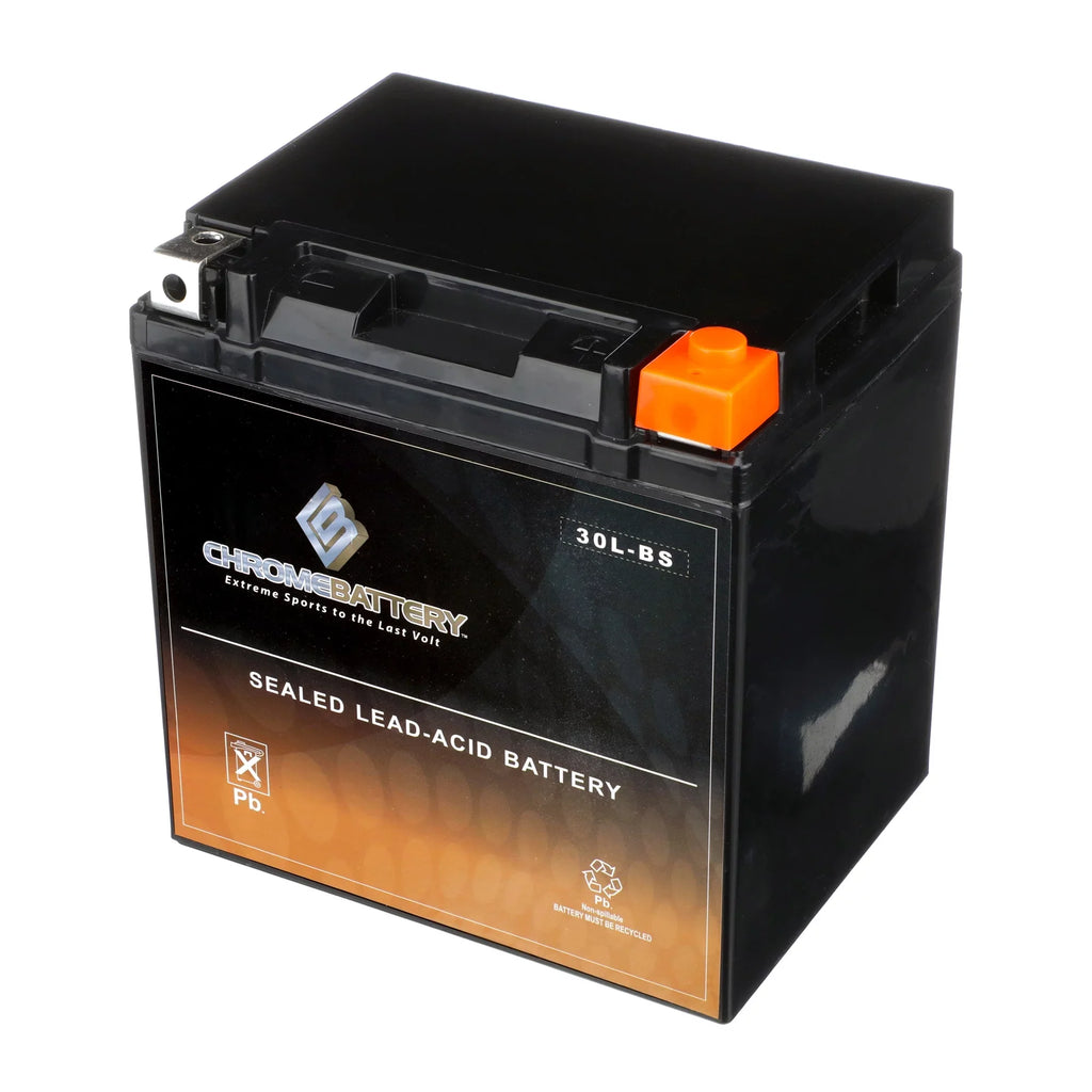 Chrome Battery Ytx30L-Bs (30L-Bs 12 Volt,30 Ah, 270 Cca) Battery For Brp (Sea-Doo) 1500 Rxp 2005