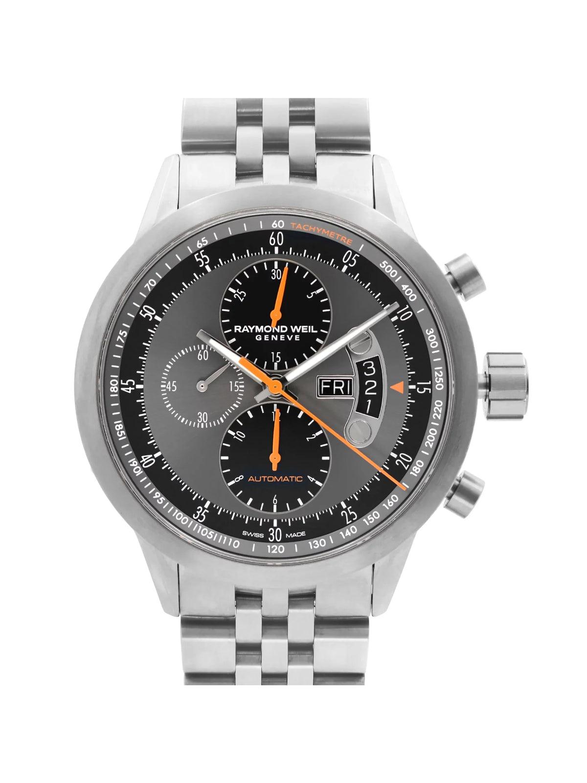 Used Contractor Titanium Gray Dial Automatic Mens Watch 7745-Ti-05609 (Good)