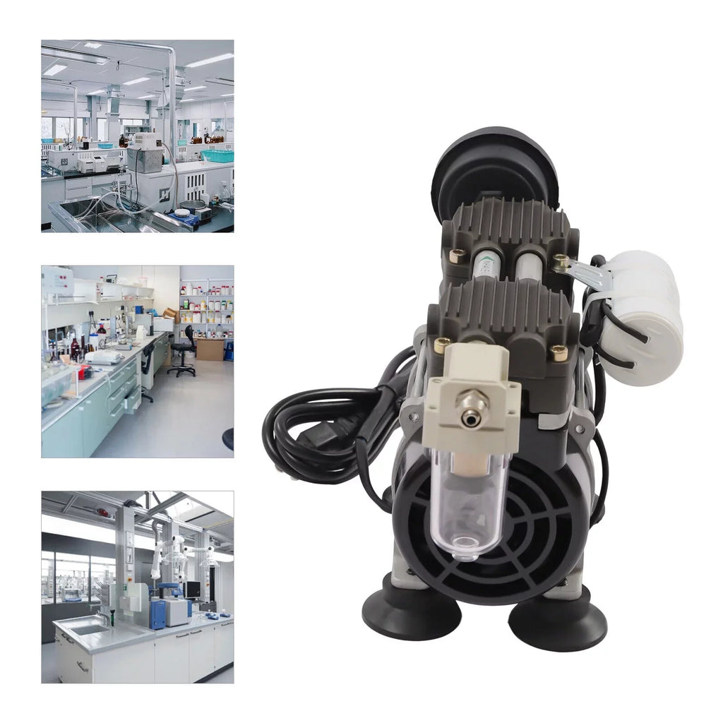 100W Oilless 95Kpa Oil Free Pump Vacuum Pump Industrial with Air Filter Vacuum