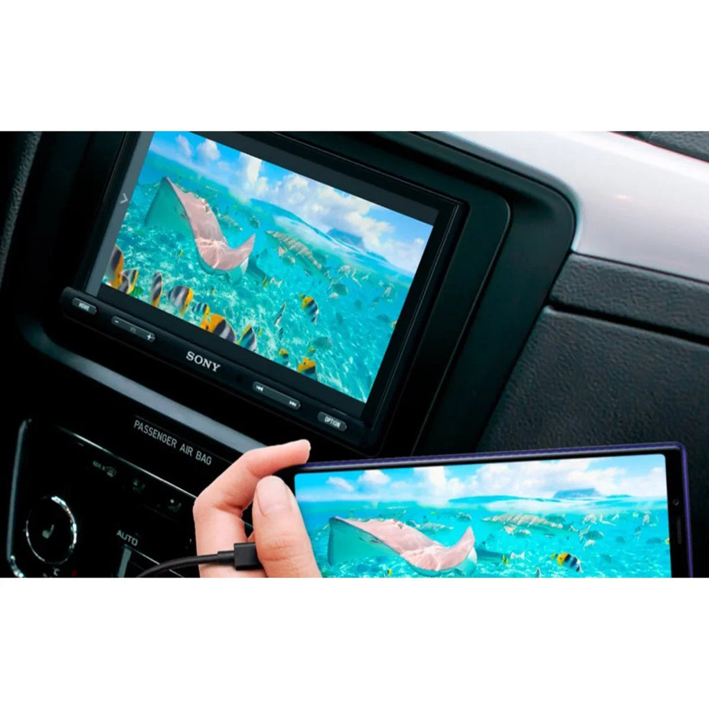 Sony Mobile Xav-Ax5600 6.95" Media Receiver With Carplay, Android Auto, And Weblink Cast