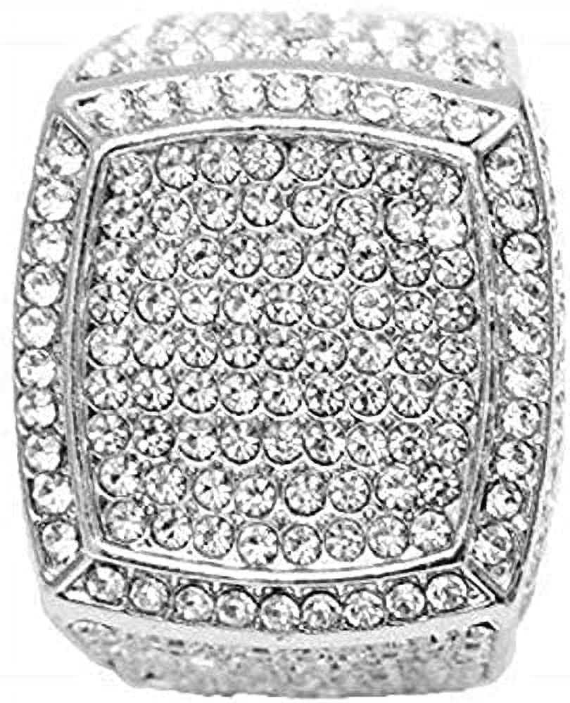 Watch ST10311 Kite Hip w/Cuban (8, Bling Chain Ring Out SLV) - ASIN: & B0CHF5CL34 SB It's GJM13 Hop Bracelet, Earrings Set Lit! Bling-ed Jewerly &