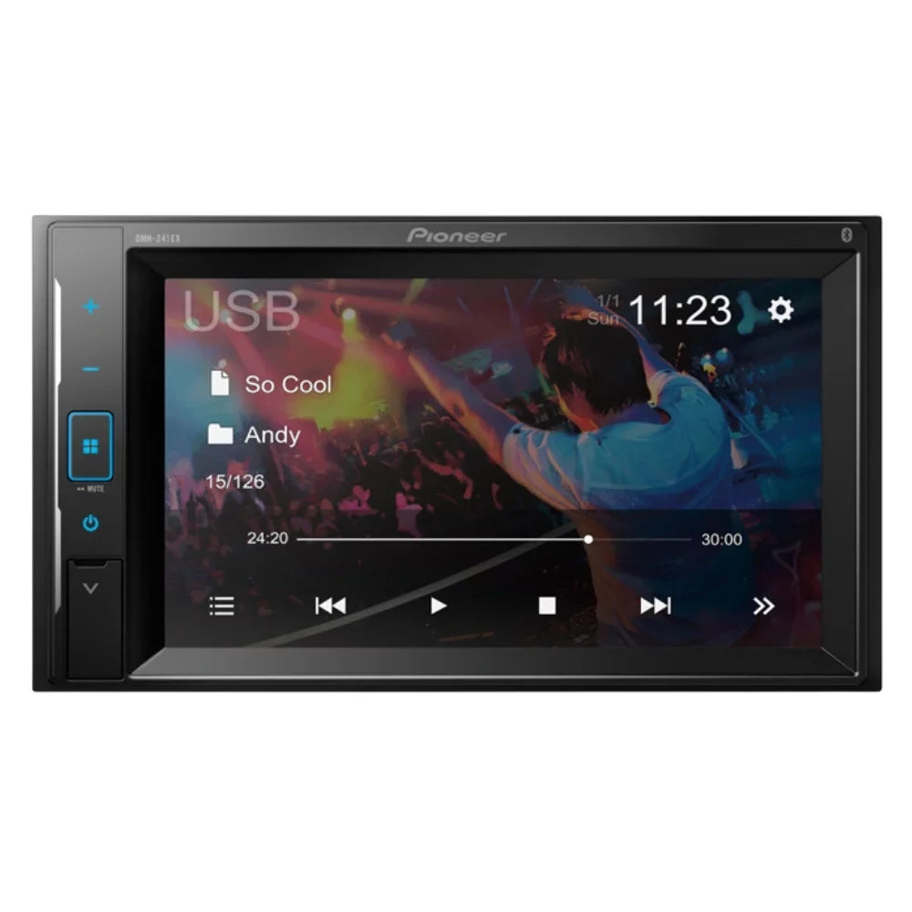 New Pioneer Dmh-241Ex 6.2" Multimedia Receiver (Does Not Play Cds) W/ Backup Camera