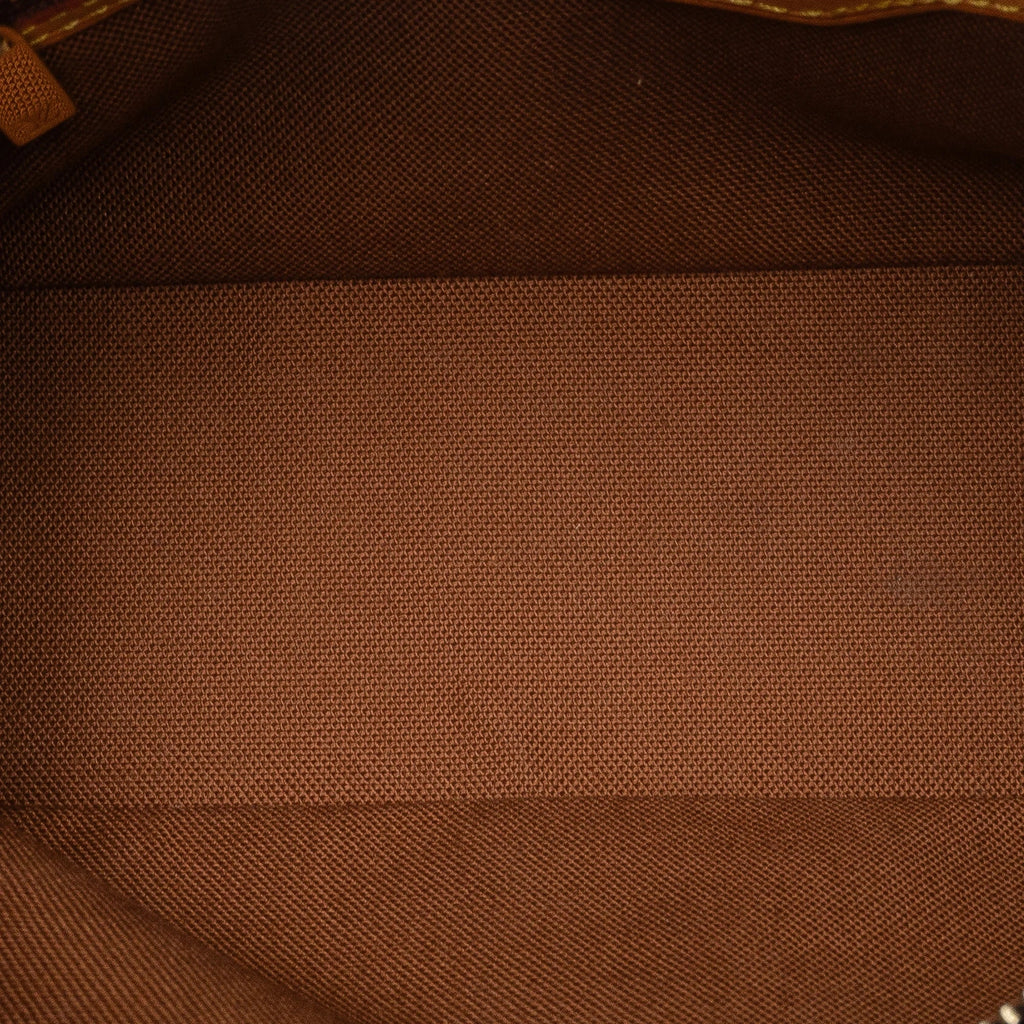 Trotteur Monogram Bag Canvas Crossbody Brown Authenticated (Good) Pre-Owned Unisex