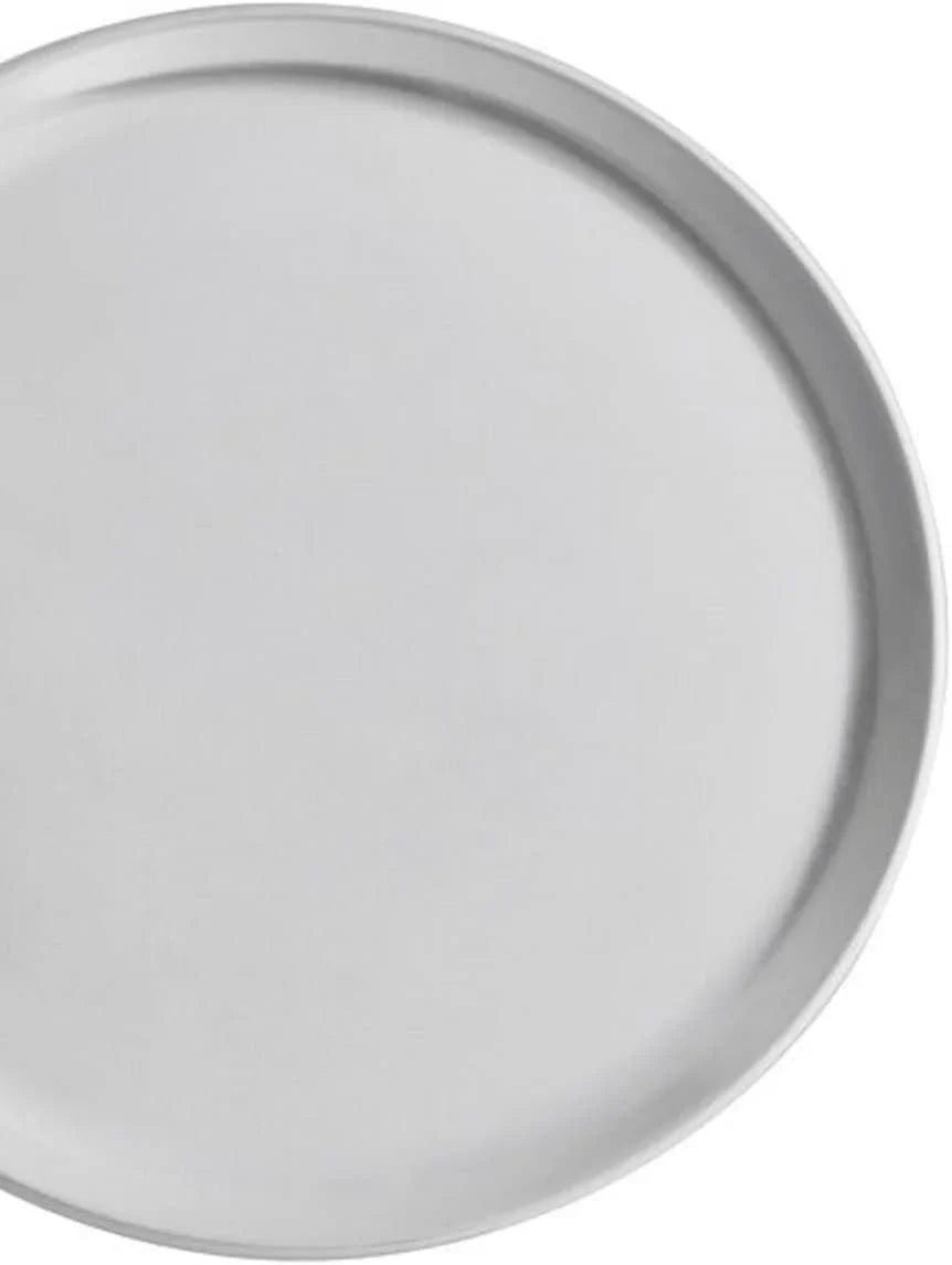 Truecraftware- Set Of 6 Aluminum 9” Pizza Tray Pan Coupe Style - Bakeware Round Pizza Pan Pizza Tray Baking Tray Round Baking Tray For Home Kitchen Pizzeria & Restaurants