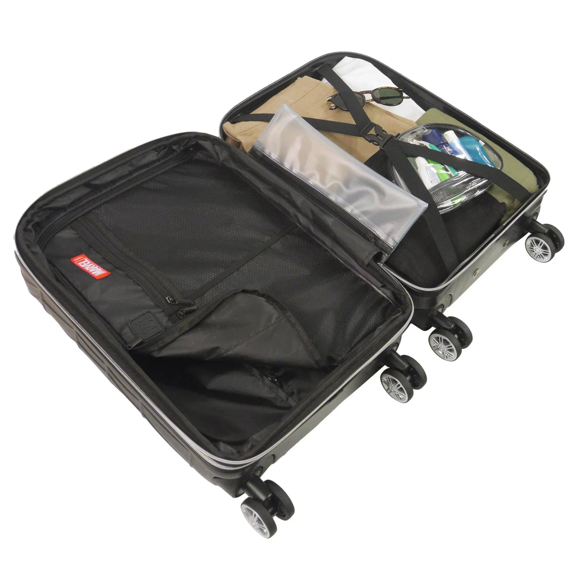 Hardshell Rolling Black Inch Suitcase Wheels, 25 Marvel Spider-Man with Luggage, Molded