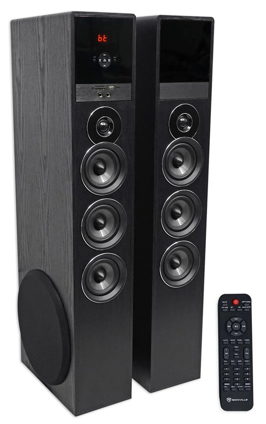 For Tower Theater Television Home TV-Black w/Sub Speaker Smart System