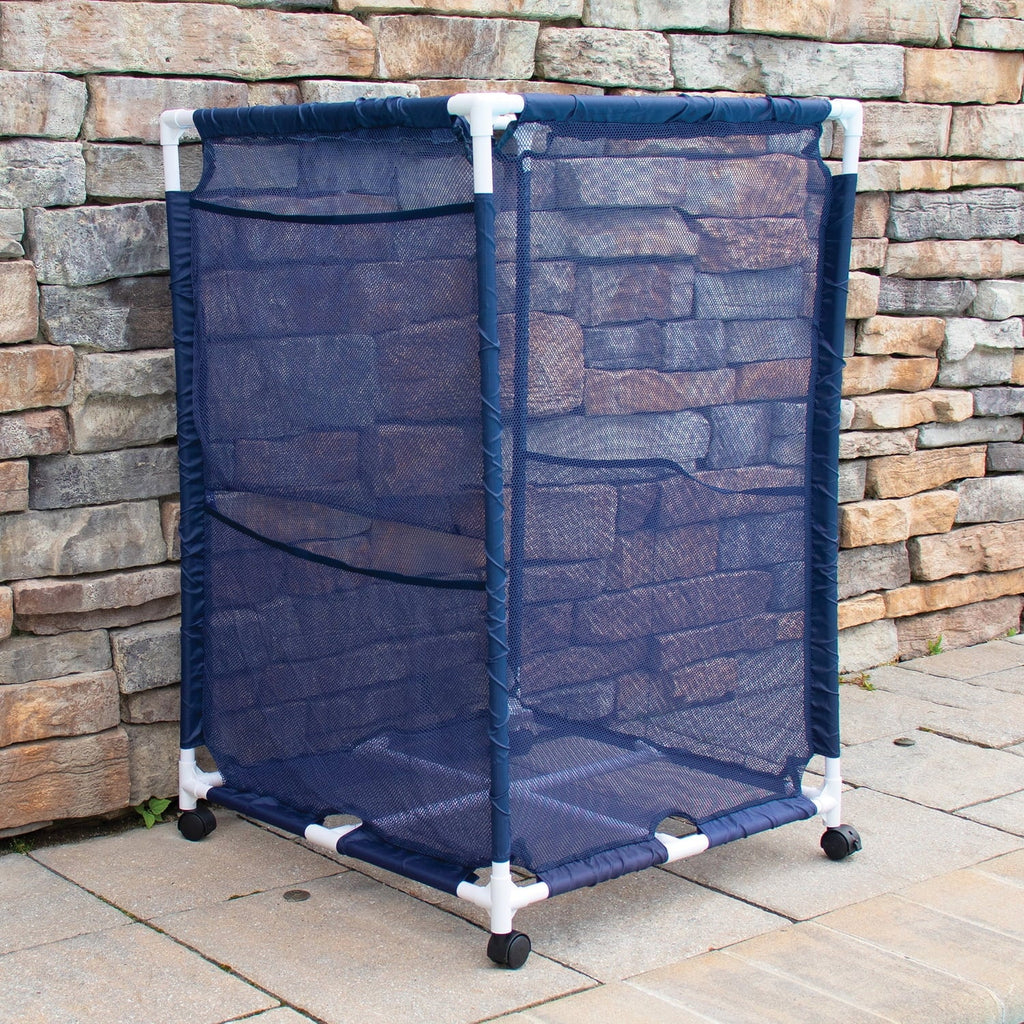 Storage PB-M200, W L H) PBFT-1513 Pool - (25.4" Pool 25.4" Bins Bin, Medium, Rolling 40" X design x Pool Blue, Mesh Organizer Equipment