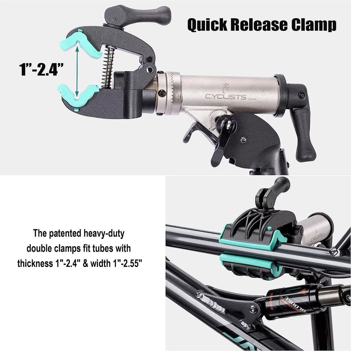 Bike Repair Stand(Max Load 55Lbs/ 110Lbs)- Bike Stand For Workstand Maintenance - E Bike Repair Stand Bicycle Shop Home Mechanics For Mountain Bike And Road Bike (Max Load 110Lbs)