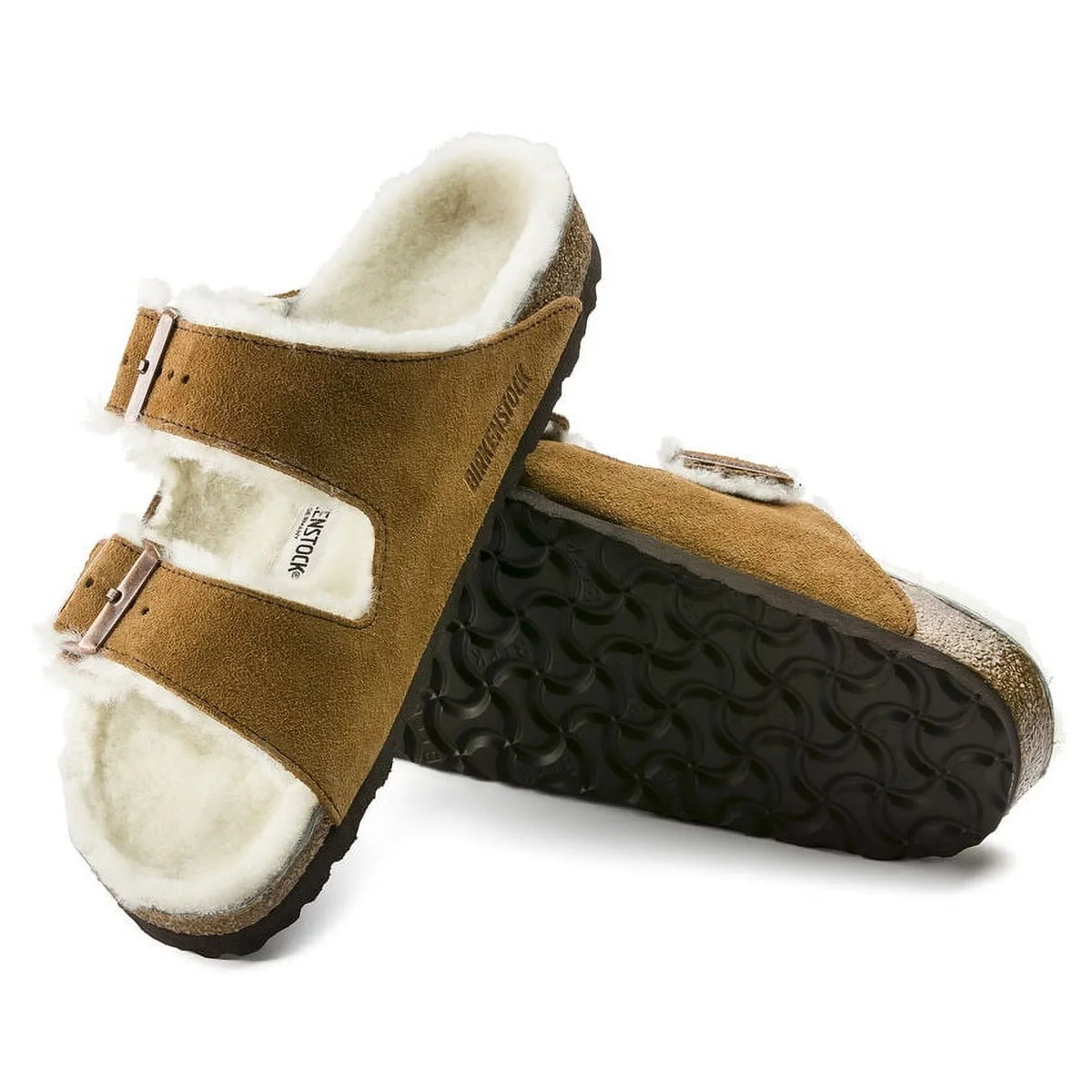 1001128 Arizona Shearling Shearling Unisex Suede/Natural BIRKENSTOCK - Mink